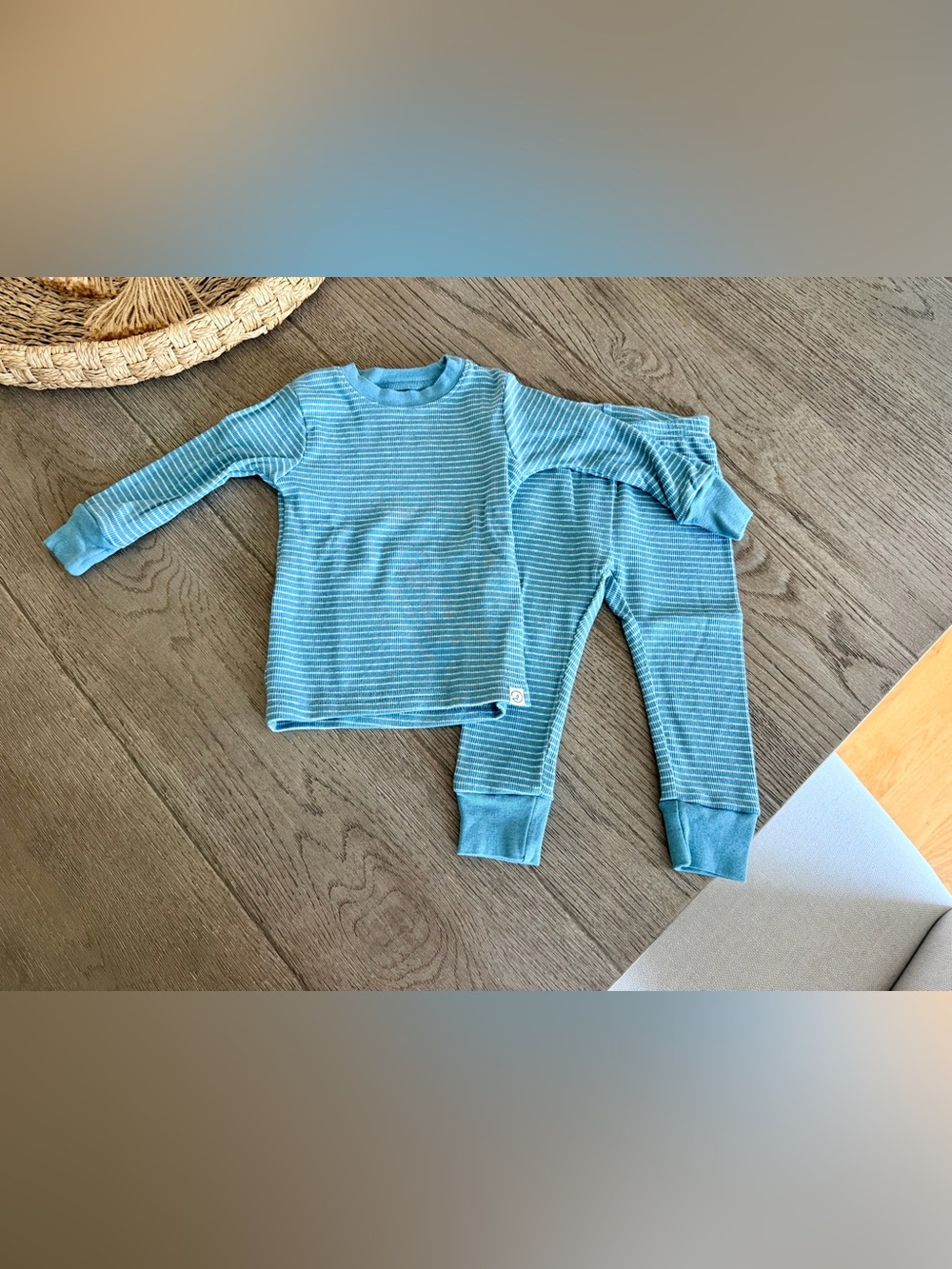 NWOT! Carter’s Little Planet Blue Stripped Pajama Set - 9 Months!